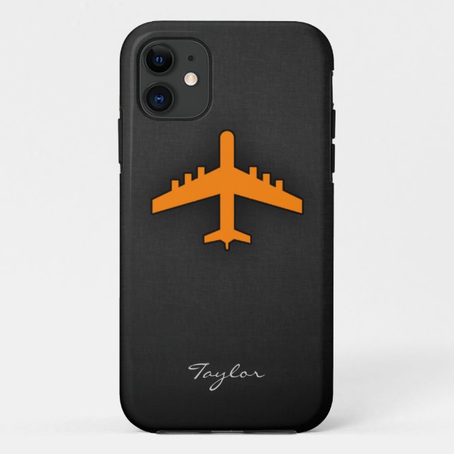 Orange Aeroplane Case-Mate iPhone Case (Back)