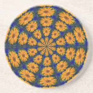 Orange African Daisy Coaster