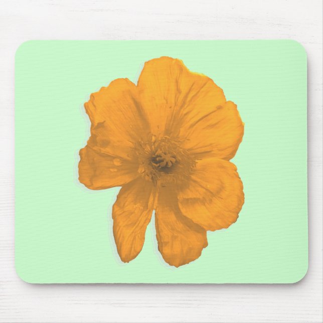 Orange Aid/ PopArt Flower Mouse Mat (Front)