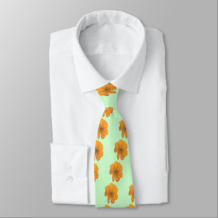 Orange Aid/ PopArt Flower Tie