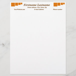 Orange alert float abstract Halloween black box Customised Letterhead