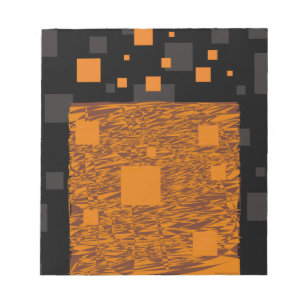 Orange alert float abstract Halloween black box Notepad