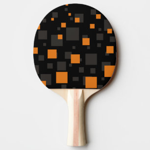 Orange alert float abstract Halloween black box Ping Pong Paddle