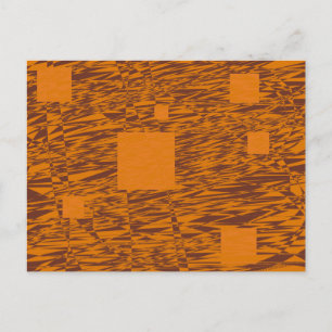 Orange alert float abstract Halloween black box Postcard