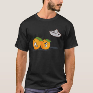 Orange Alien  Orange Flying Saucer  Ufo  Sarcasm T-Shirt