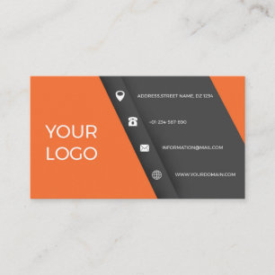 ORANGE AND BLACK Business Card