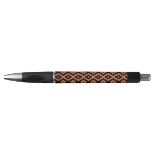 Orange and black diamond pattern