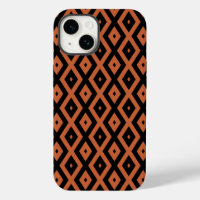 Orange and black diamond pattern