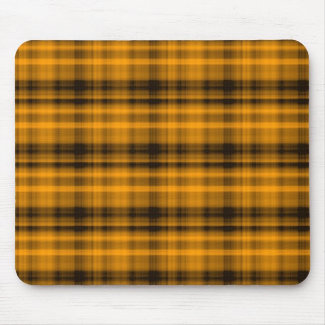 Orange and Black Flannel Mousepad (Front)