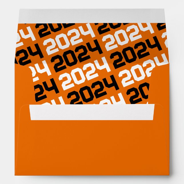Orange and Black Graduation Envelopes (Creator Uploaded)