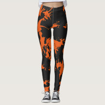 Orange and Black Graffiti Splatter