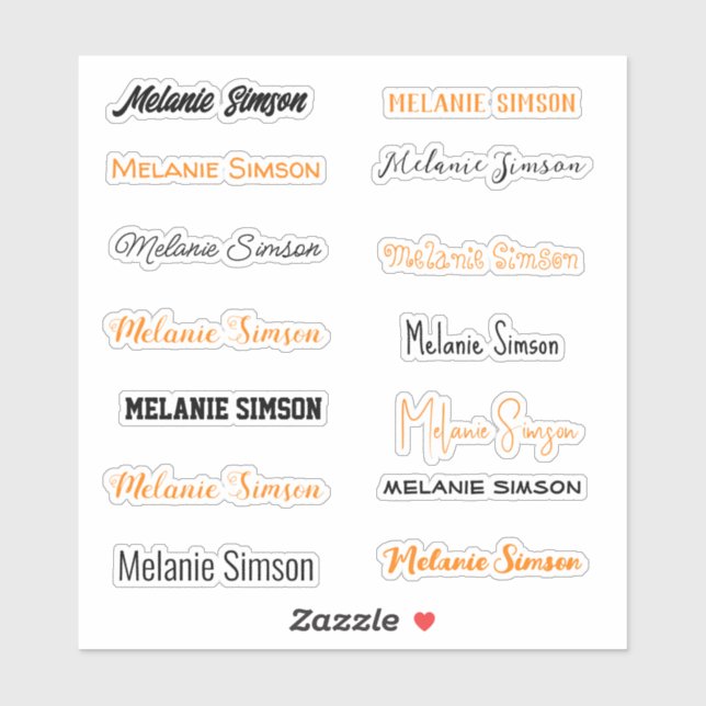 Orange and black Halloween Custom-Cut Vinyl  (Sheet)