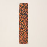 Orange and Black Leopard Print  Scarf<br><div class="desc">🥇AN ORIGINAL COPYRIGHT DESIGN by Donna Siegrist ONLY AVAILABLE ON ZAZZLE! Burnt Orange and Black Leopard Print. Available in several colours. ⭐99% of my designs in my store are done in layers. This makes it easy for you to resize and move the graphics and text around so that it will...</div>