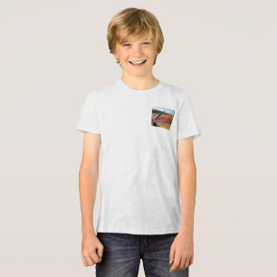 Orange and black lizard in Margarita T-Shirt Tri-Blend Shirt
