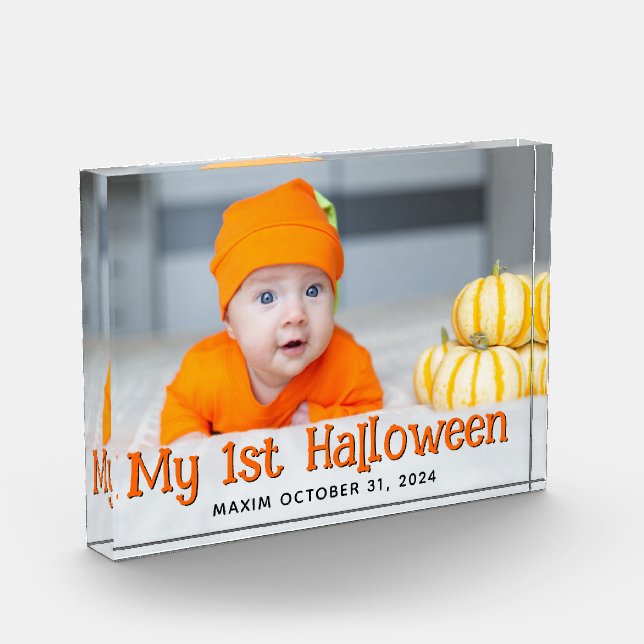 Orange and Black My 1st Halloween Photo (Left)