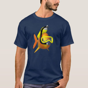 Orange and Black Scuba Fish T-Shirt
