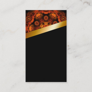 Orange and black Standard Business Card U