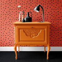 Orange and Black Stars Halloween