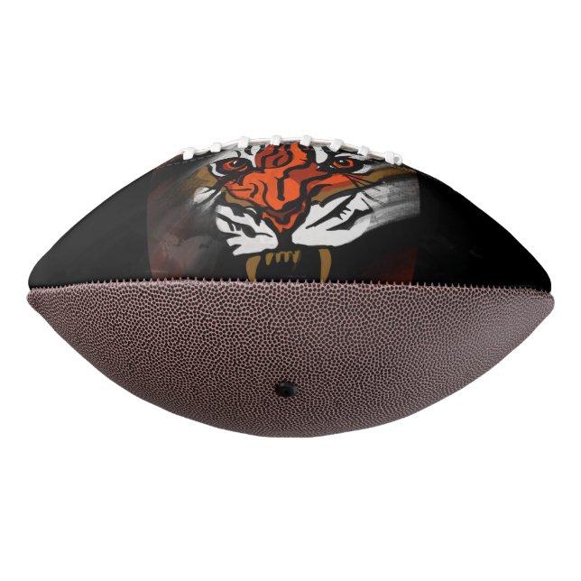 ORANGE AND BLACK STRIPES   AMERICAN FOOTBALL (Rotated 270)