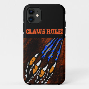 ORANGE AND BLACK STRIPES     iPhone 11 CASE