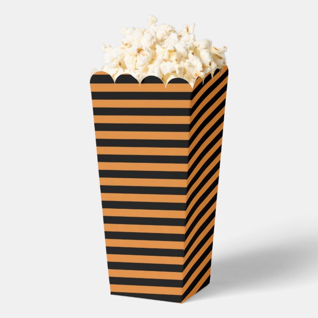 Orange and Black Stripes Favour Box (Popped)