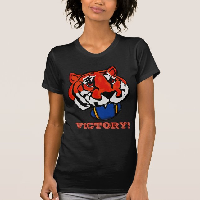 ORANGE AND BLACK STRIPES  T-Shirt (Front)