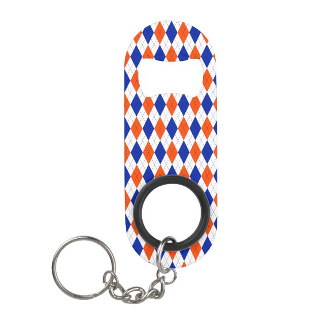 Orange and Blue Diamond Argyle (Front)