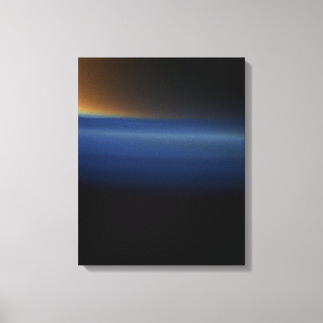 Orange and Blue Haze Wrapped Canvas (Front)