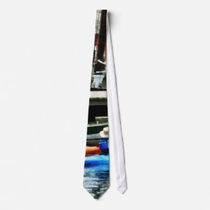 Orange and Blue Kayaks Tie