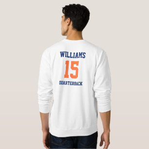 Orange and Blue Sweatshirt