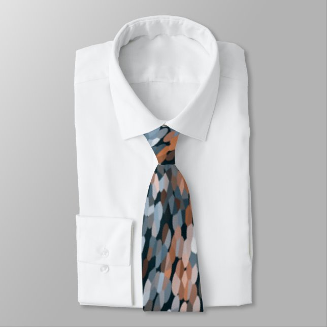 Orange and Blue Tie (Tied)