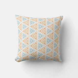 Orange and Blue Watercolor Triangle Duvet Cover Cushion