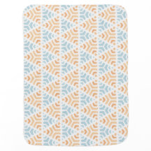 Orange and Blue Watercolor Triangle Throw Pillow