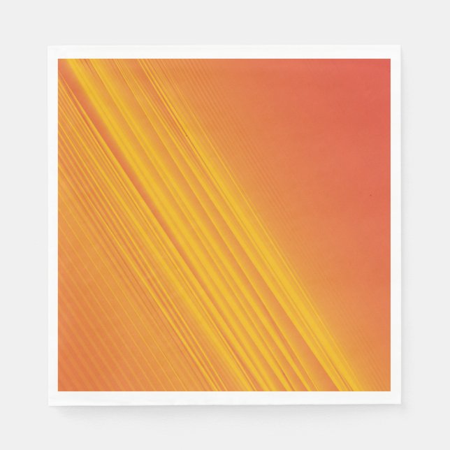 Orange and gradient yellow design napkin (Front)