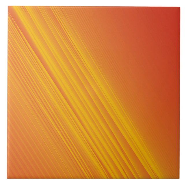 Orange and gradient yellow design tile (Front)