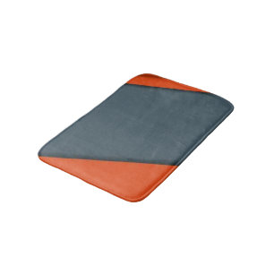 Orange And Graw Colour Bath Mats & Rugs