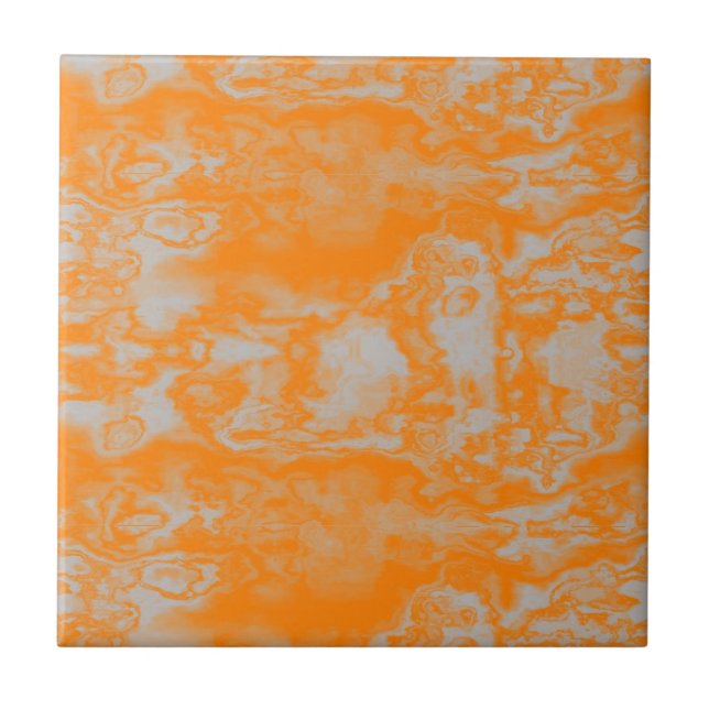 Orange and gray marble tile (Front)