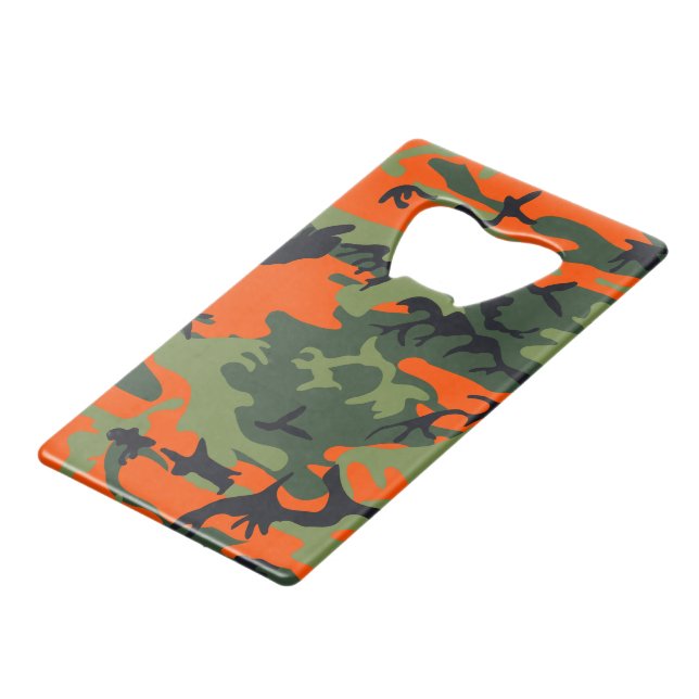Orange and Green Camouflage, Military, Army (Front Angled)