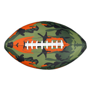 Orange and Green Camouflage, Military, Army American Football