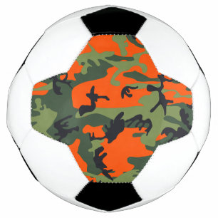 Orange and Green Camouflage, Military, Army Football