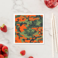 Orange and Green Camouflage, Military, Army