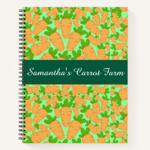 Orange And Green Carrots Notebook