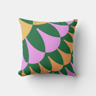 Orange and Green Scales Cushion
