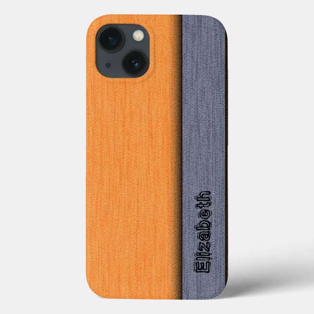 Orange and Grey Modern Background Case-Mate iPhone Case (Back)