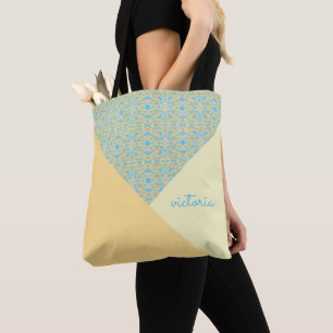 Orange and Lemon Paint Splash Tote Bag