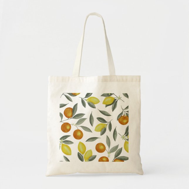 Orange and lemon tote bag (Front)