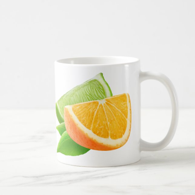 Orange and lime coffee mug (Right)