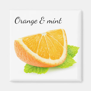 Orange and mint magnet