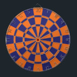 Orange And Navy Dartboard<br><div class="desc">Orange And Navy Dart Board</div>