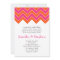 Orange and Pink Chevron Wedding